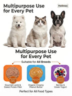 Silicone Pet Lick Mat Plate - Non-Slip Suction Base Slow Feeder Pad for Bath Time Distraction & Training