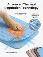 Self-Cooling Dog Bed Mat | Washable Summer Pet Blanket for Dogs, Cats & Puppies