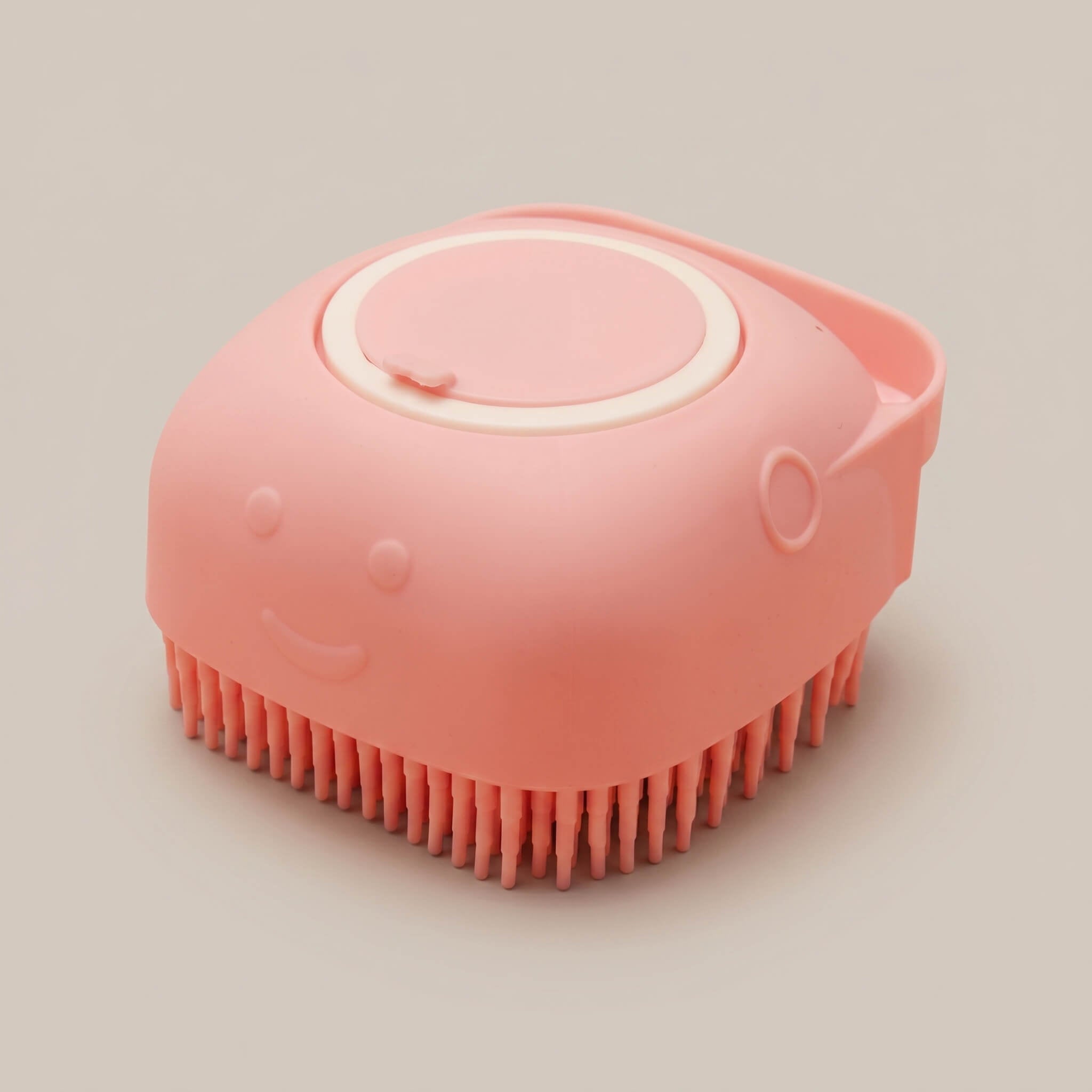 2-in-1 Pet Bathing Brush & Shampoo Dispenser – Soft Silicone Grooming Massager