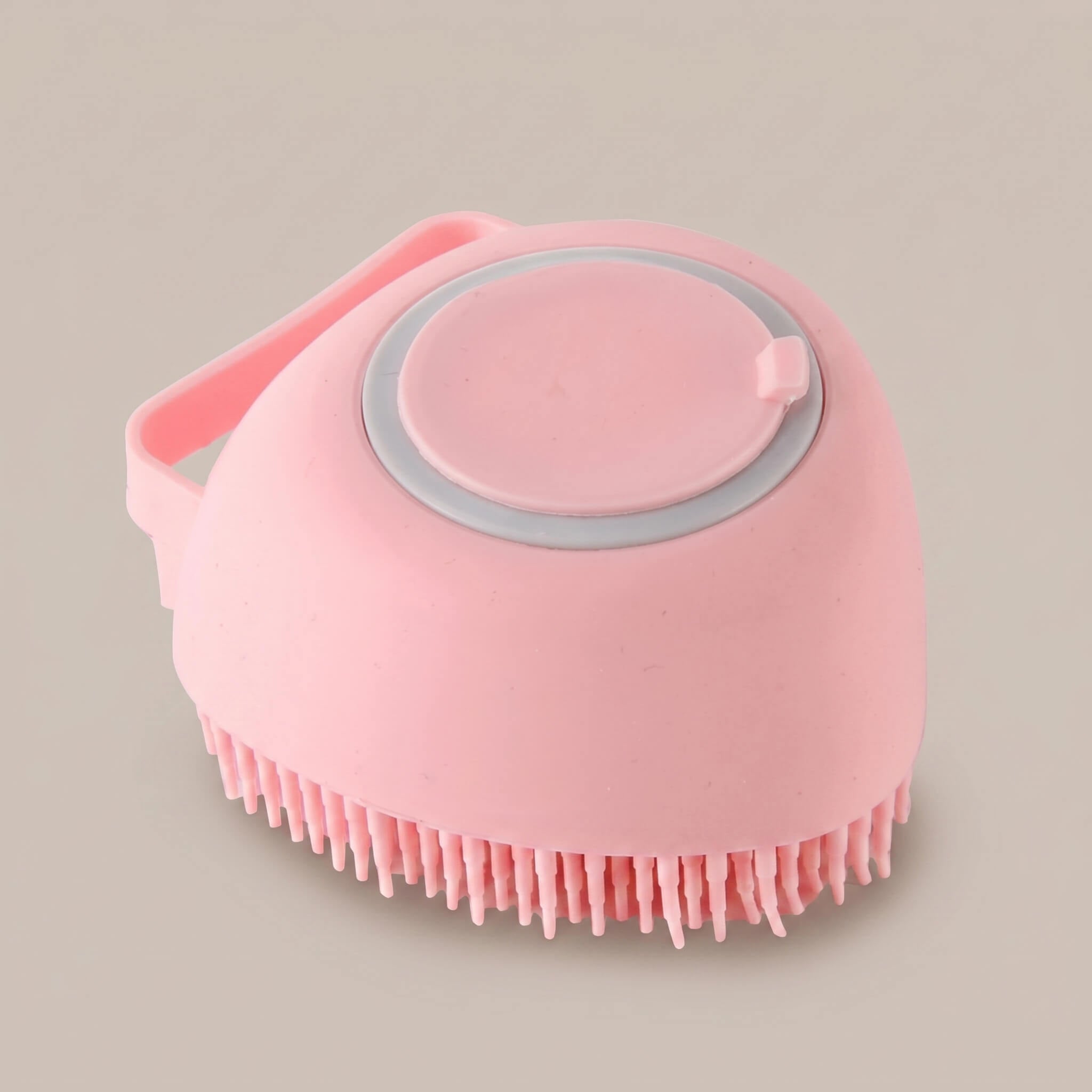2-in-1 Pet Bathing Brush & Shampoo Dispenser – Soft Silicone Grooming Massager