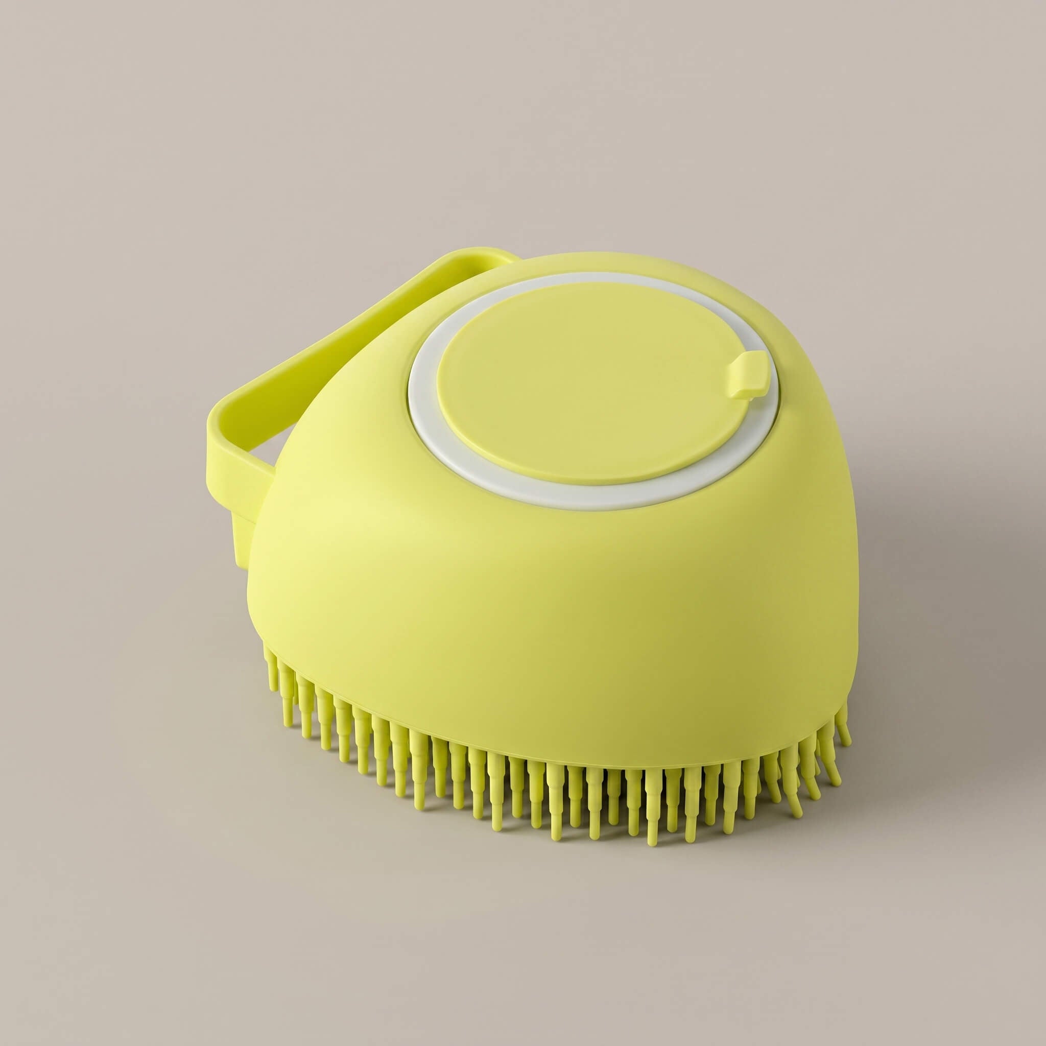 2-in-1 Pet Bathing Brush & Shampoo Dispenser – Soft Silicone Grooming Massager