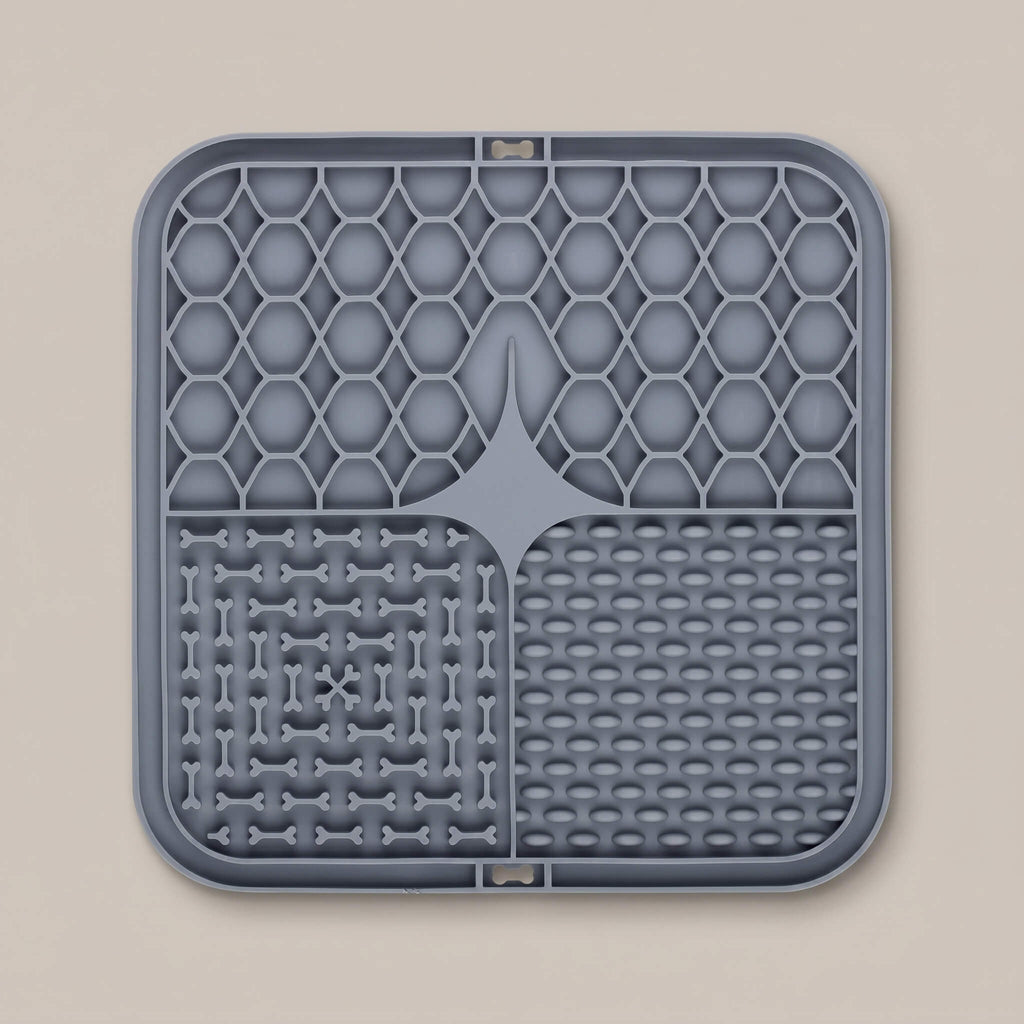 Silicone Pet Lick Mat Plate - Non-Slip Suction Base Slow Feeder Pad for Bath Time Distraction & Training