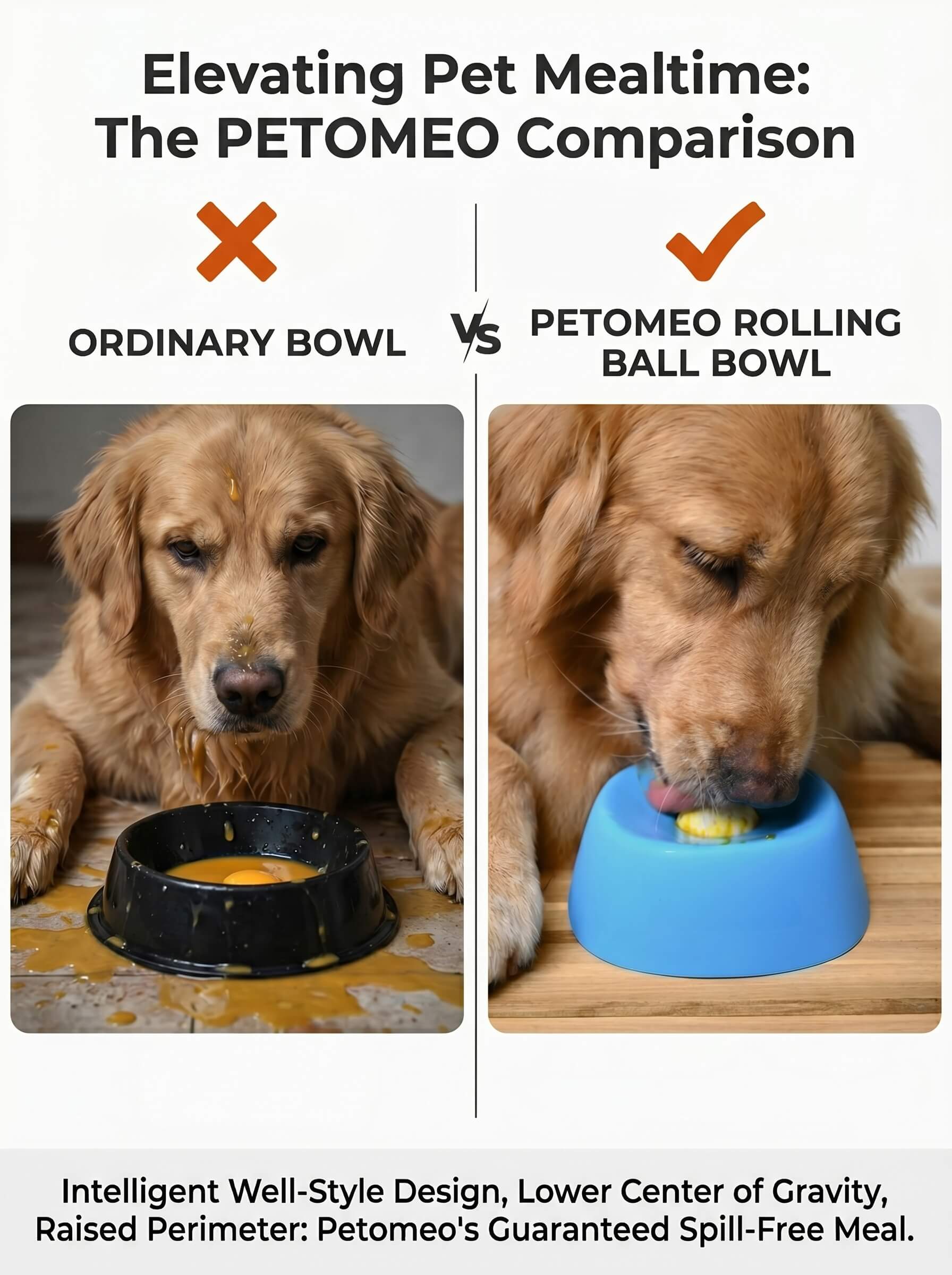 Slow Feeder Dog Bowl - Anti-Choking Non-Slip Pet Lick Bowl With Suction Cup for Wet Food Treats & Liquid Snacks