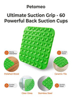 Silicone Pet Lick Mat Plate - Non-Slip Suction Base Slow Feeder Pad for Bath Time Distraction & Training