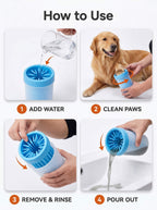 Portable Dog Paw Cleaner – Soft Silicone Muddy Foot Washer Cup