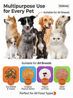 Silicone Pet Lick Mat Plate - Non-Slip Suction Base Slow Feeder Pad for Bath Time Distraction & Training