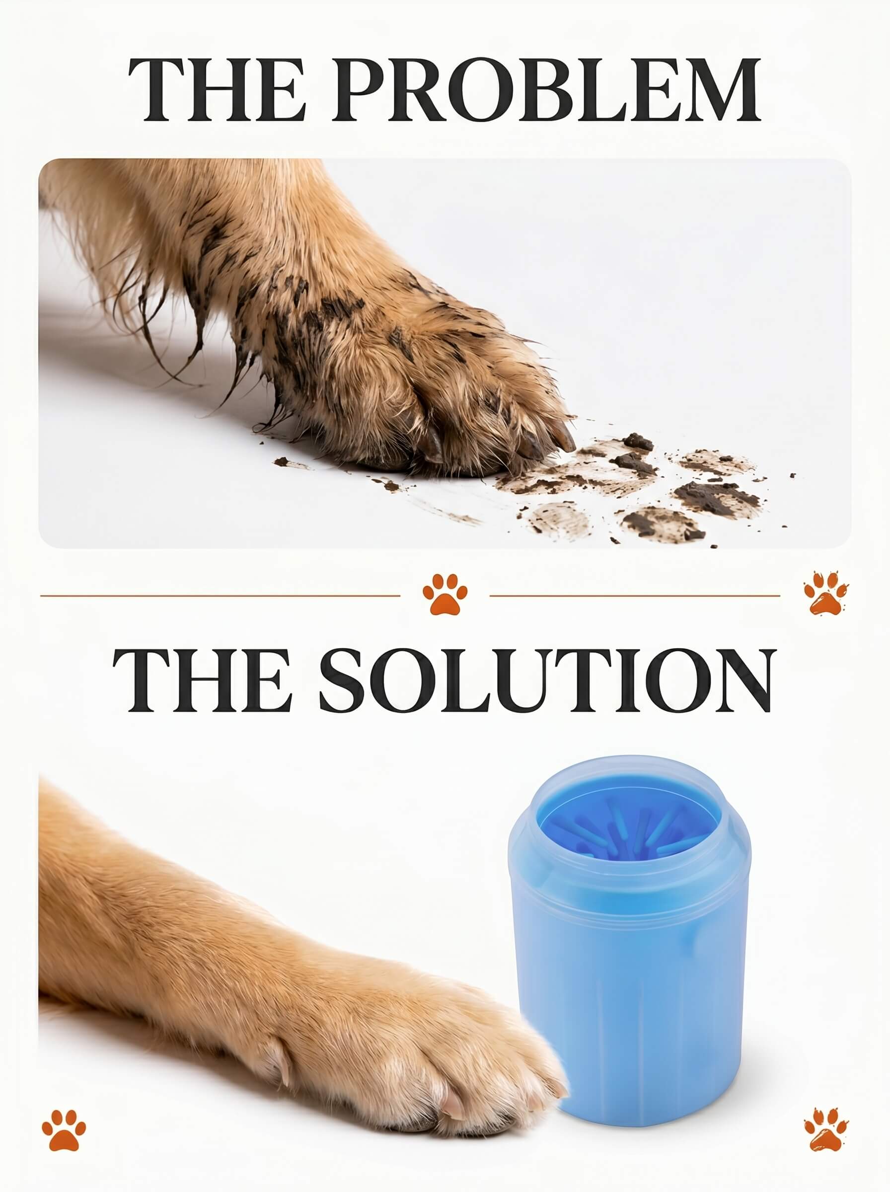 Portable Dog Paw Cleaner – Soft Silicone Muddy Foot Washer Cup