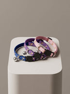 Cat Collar with Bell | Star Moon Print Breakaway Safety Collar for Cats, Kittens & Small Dogs