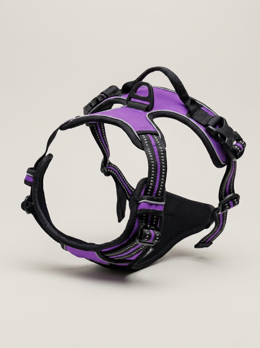 No Pull Dog Harness | Adjustable Front Clip Reflective Vest with Padded Handle for Medium to Large Dogs