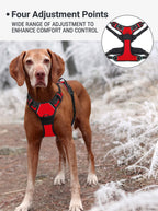 No Pull Dog Harness | Adjustable Front Clip Reflective Vest with Padded Handle for Medium to Large Dogs