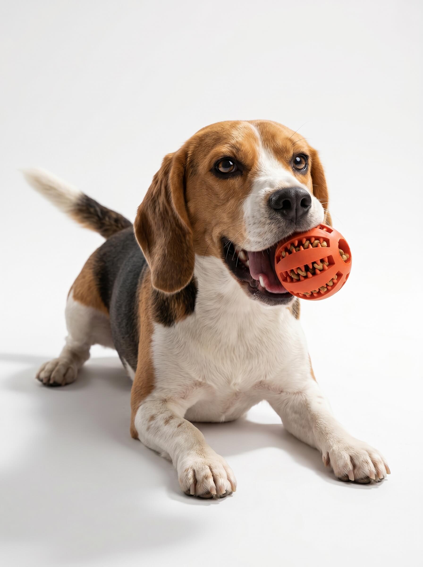 Dog Toy Ball, Interactive Pet Food Treat Dispenser Ball – Non-Toxic Dental Chewable Toy