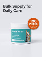 Pet Eye Wipes | Tear Stain Remover Cleaning Wipes for Cats and Dogs