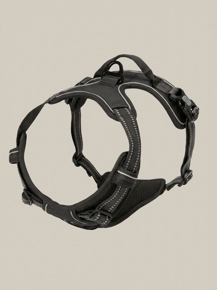 No Pull Dog Harness | Adjustable Front Clip Reflective Vest with Padded Handle for Medium to Large Dogs