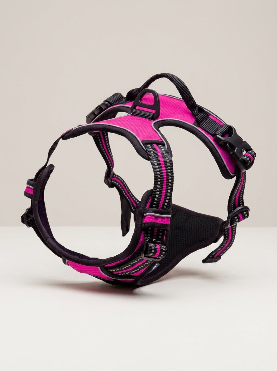 No Pull Dog Harness | Adjustable Front Clip Reflective Vest with Padded Handle for Medium to Large Dogs