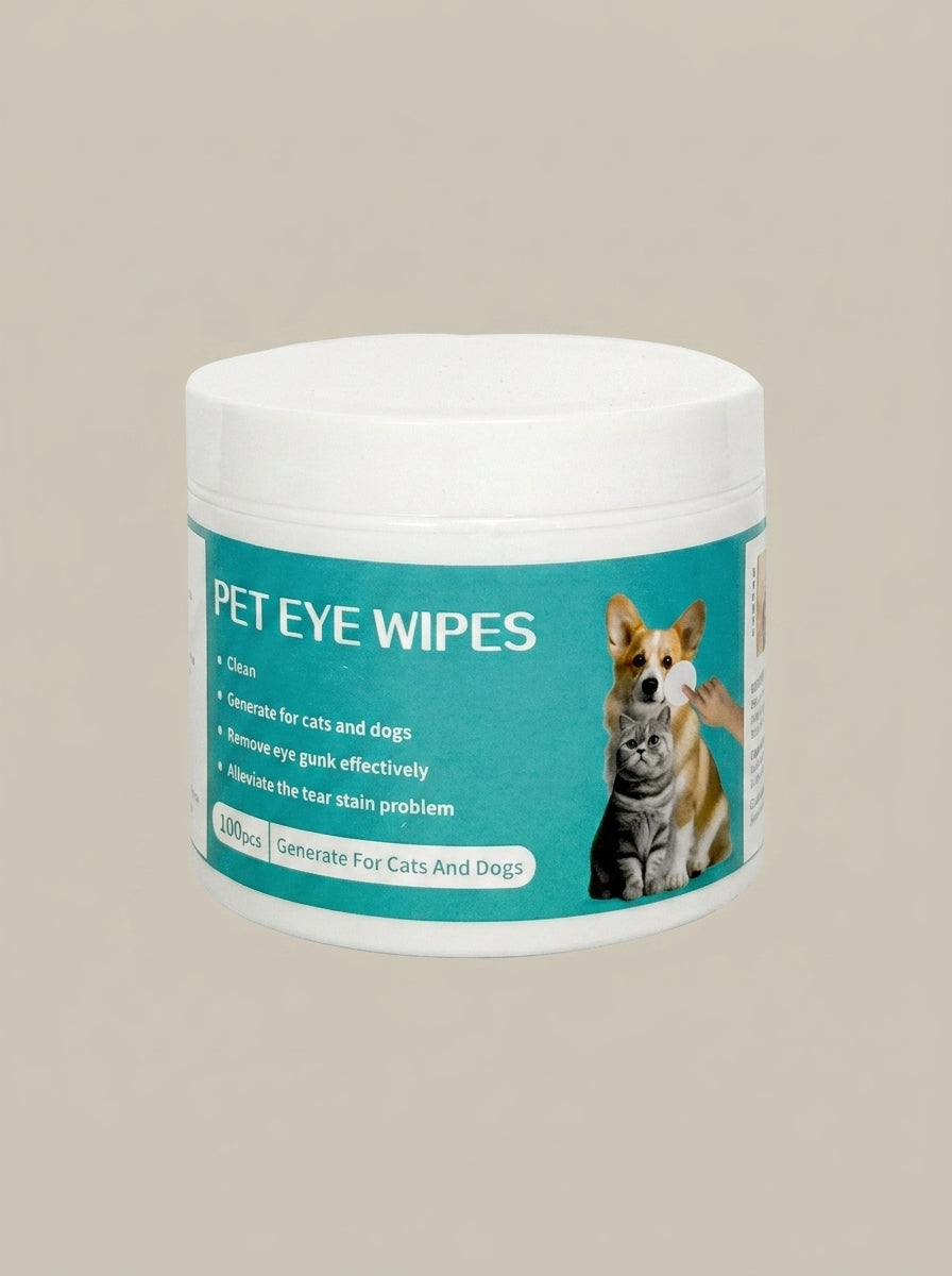 Pet Eye Wipes | Tear Stain Remover Cleaning Wipes for Cats and Dogs