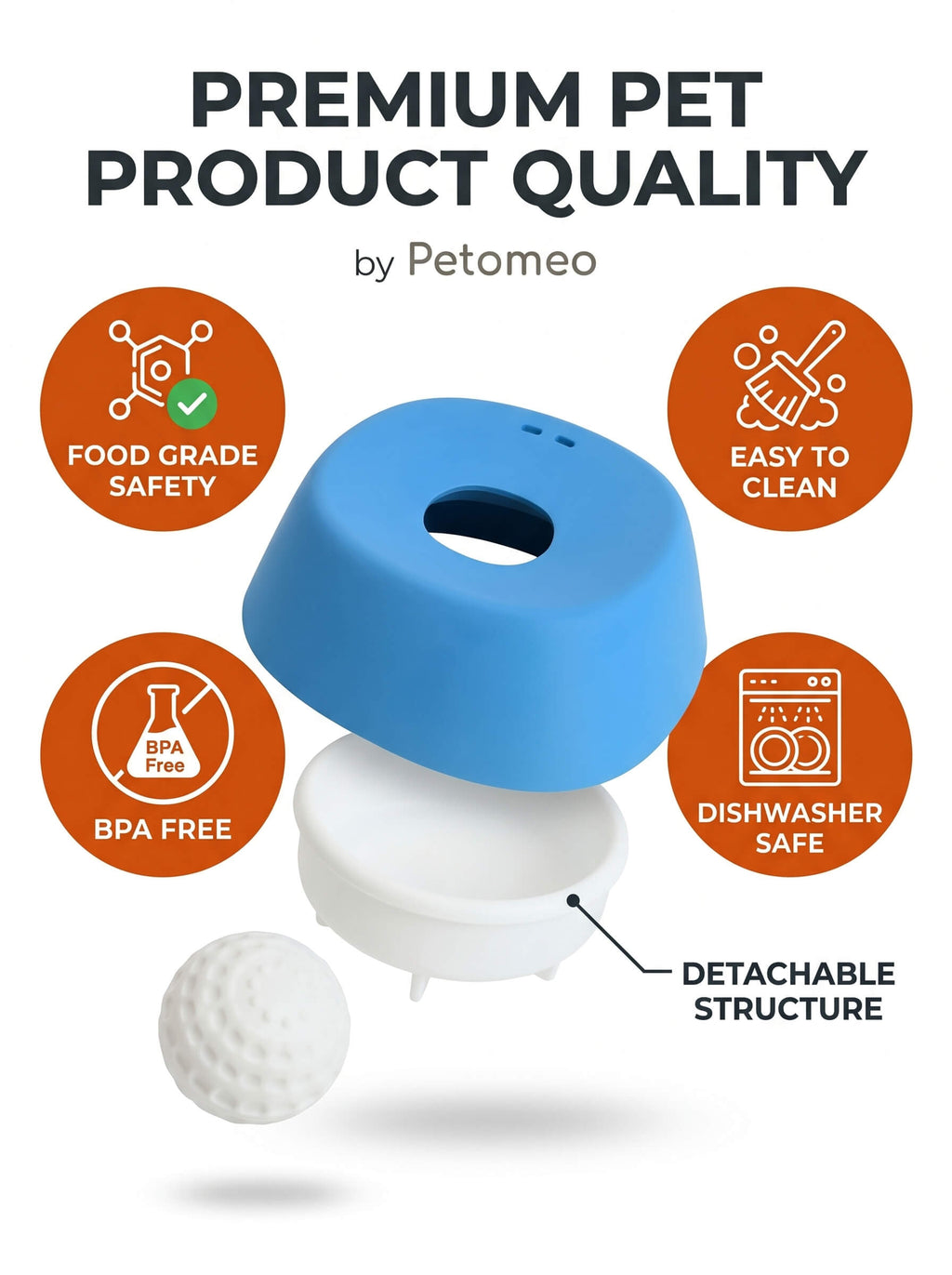 Slow Feeder Dog Bowl - Anti-Choking Non-Slip Pet Lick Bowl With Suction Cup for Wet Food Treats & Liquid Snacks