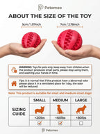 Dog Toy Ball, Interactive Pet Food Treat Dispenser Ball – Non-Toxic Dental Chewable Toy