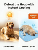 Self-Cooling Dog Bed Mat | Washable Summer Pet Blanket for Dogs, Cats & Puppies