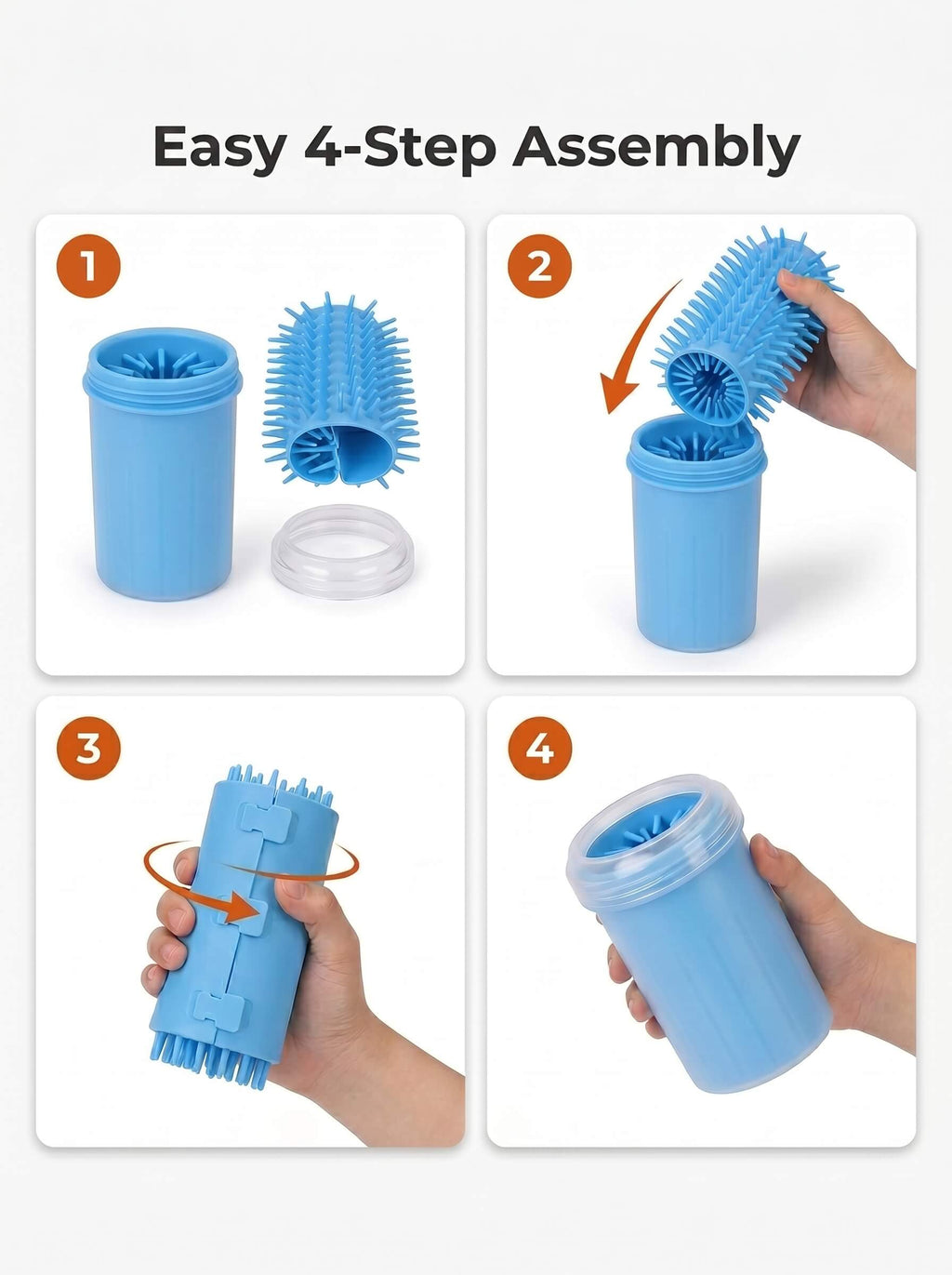 Portable Dog Paw Cleaner – Soft Silicone Muddy Foot Washer Cup