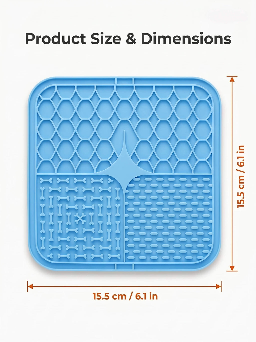 Silicone Pet Lick Mat Plate - Non-Slip Suction Base Slow Feeder Pad for Bath Time Distraction & Training