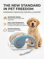 3M/5M Heavy-Duty Automatic Retractable Dog Leash – Extendable Outdoor Walking Lead