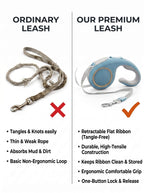 3M/5M Heavy-Duty Automatic Retractable Dog Leash – Extendable Outdoor Walking Lead