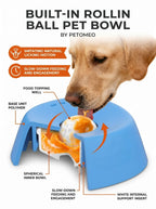 Slow Feeder Dog Bowl - Anti-Choking Non-Slip Pet Lick Bowl With Suction Cup for Wet Food Treats & Liquid Snacks