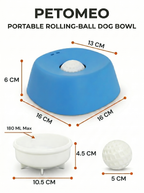 Slow Feeder Dog Bowl - Anti-Choking Non-Slip Pet Lick Bowl With Suction Cup for Wet Food Treats & Liquid Snacks