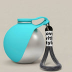 Portable Pet Water Bottle - 2-in-1 Leak-Proof Travel Bottle with Stainless Steel & Silicone Bowl